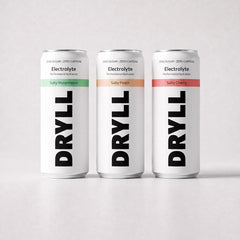 DRYLL Elektrolyt Dosen: Salty Watermelon, Peach, Cherry